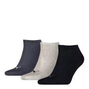 Puma Strømper 3P Sneaker Socks Marine/Grå Str 39/42