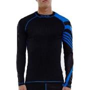 Salming Baselayer LS Tee Men Svart/Blå polyester Medium Herre