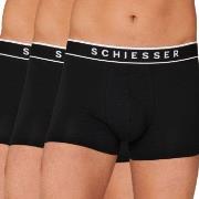 Schiesser 3P 95-5 Organic Cotton Rio Boxer Helsvart Small Herre