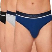 Schiesser 3P 95-5 Organic Cotton Rio Brief Blå/Grå bomull Small Herre