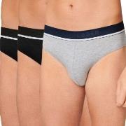 Schiesser 3P 95-5 Organic Cotton Rio Brief Svart/Grå bomull Small Herr...