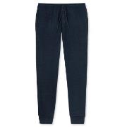 Schiesser Mix and Relax Lounge Pants With Cuffs Mørkblå bomull Small H...