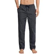 Schiesser Mix and Relax Woven Lounge Pants Mørkblå vevd bomull Large H...