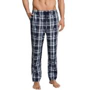 Schiesser Mix and Relax Woven Lounge Pants Blå Mønster vevd bomull XX-...