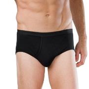 Schiesser Original Classics Fine Rib Sport Brief Svart bomull Small He...