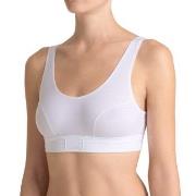 Sloggi BH Double Comfort Top Hvit bomull 46 Dame