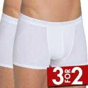 Sloggi 2P For Men Basic Short Hvit bomull X-Large Herre