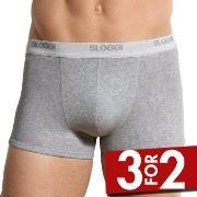 Sloggi For Men Basic Shorts Grå bomull X-Large Herre