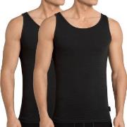 Sloggi 2P Men 24 7 Vest Svart bomull Medium Herre