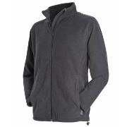 Stedman Active Fleece Jacket For Men Grå polyester Large Herre