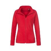 Stedman Active Fleece Jacket For Women Rød polyester Medium Dame