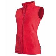 Stedman Active Fleece Vest For Women Rød polyester Medium Dame