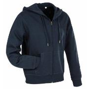 Stedman Active Hooded Sweatjacket For Men Mørkblå Large Herre