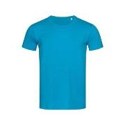 Stedman Ben (Crew Neck) For Men Blå ringspunnet bomull Small Herre