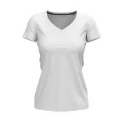 Stedman Claire V-neck Hvit ringspunnet bomull X-Large Dame