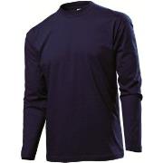 Stedman Classic Long Sleeve Men Mørkblå bomull X-Large Herre