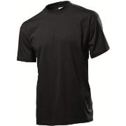 Stedman Classic Men T-shirt Svart bomull X-Large Herre