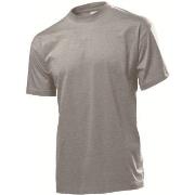 Stedman Classic Men T-shirt Grå bomull Small Herre