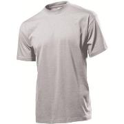 Stedman Classic Men T-shirt Lysgrå bomull Medium Herre