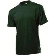 Stedman Classic Men T-shirt Mørkgrørnn  bomull X-Large Herre