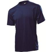 Stedman Classic Men T-shirt Marine bomull Small Herre