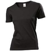 Stedman Classic Women T-shirt Svart bomull X-Large Dame