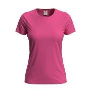 Stedman Classic Women T-shirt Mørkrosa bomull Medium Dame