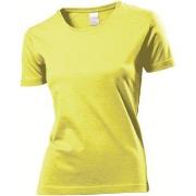 Stedman Classic Women T-shirt Gul bomull Medium Dame