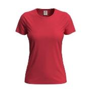 Stedman Classic Women T-shirt Rød bomull Medium Dame