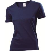 Stedman Classic Women T-shirt Marine bomull Small Dame