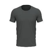 Stedman Clive Crew Neck Mørkgrå  ringspunnet bomull Small Herre