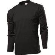 Stedman Comfort-T Long Sleeve Svart bomull Large Herre