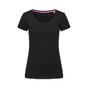 Stedman Megan Crew Neck Svart ringspunnet bomull Small Dame