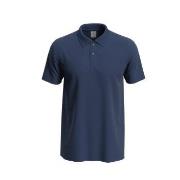 Stedman Polo Men Marine bomull Large Herre