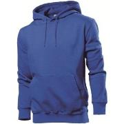 Stedman Sweatshirt Hooded Men Royalblå Medium Herre