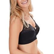 Swegmark BH Cotton Bloom Fairtrade Soft Bra Svart bomull C 90 Dame