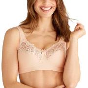 Swegmark BH Cotton Bloom Fairtrade Soft Bra Krem bomull C 90 Dame