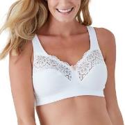 Swegmark BH Cotton Bloom Fairtrade Soft Bra Hvit bomull D 95 Dame