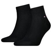 Tommy Hilfiger Strømper 2P Men Quarter Sock Svart Str 43/46 Herre