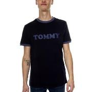 Tommy Hilfiger Sleep CN SS Tee Logo Shirt Mørkblå bomull Medium Herre