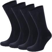 Topeco Strømper 4P Men Socks Plain Marine Str 41/45 Herre