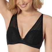 Triumph BH Aura Spotlight Plunge Bra Svart B 90 Dame