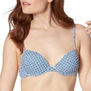 Triumph Mix and Match Padded Bikini Bra Blå/Hvit C 42 Dame