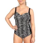 Trofe Graphic Bali Swimsuit Svart/Hvit C 38 Dame