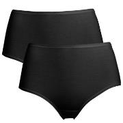 Trofe Midi Briefs Bamboo Mix Truser 2P Svart Small Dame