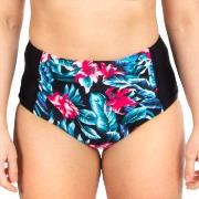 Trofe Tropical High Waist Bikini Brief Svart blomstre 50 Dame