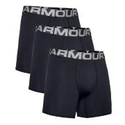 Under Armour 3P Charged Cotton 6in Boxer Svart Medium Herre