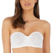 Wacoal BH Halo Lace Strapless Bra Benhvit B 80 Dame