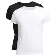 Gant 2P Basic Crew Neck T-Shirt Svart/Hvit bomull Medium Herre