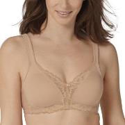 Triumph BH Modern Lace Cotton Soft Bra Beige C 75 Dame